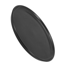 Große schwarze matte Teller Keramik Pizza -Teller -Haushalts -Backschale 27 cm