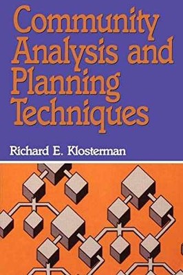 Community Analysis and - Paperback, by Klosterman Richard E. - Very Good