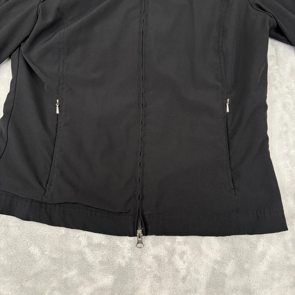 Chaqueta Lucy Manga Larga Cremallera Completa Para Mujer Mediana Negra Forrada Ropa Activa Elastizada Foto 3 de 4