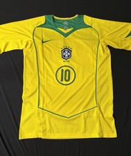 🇧🇷⚽ Brazil 2004 Total 90 Ronaldinho #10  XL Jersey