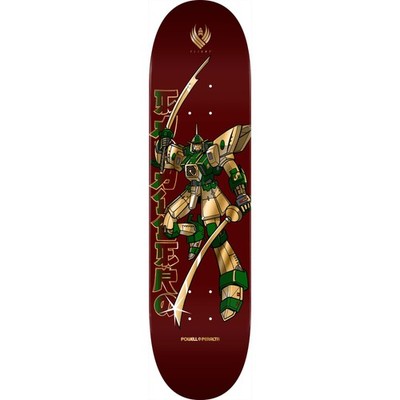 Powell Peralta Skateboard Deck Flight Caballero Gundam Burgundy/Gold Foil 8.25''