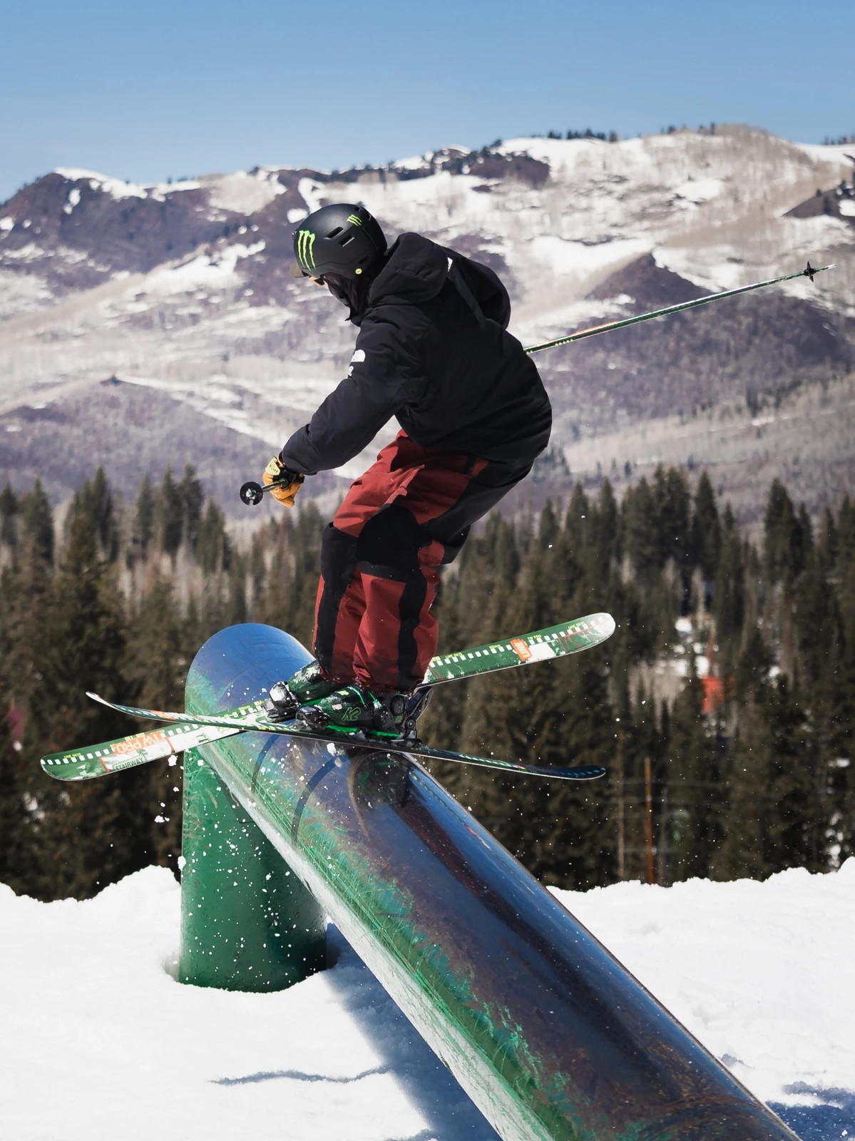 Line Wallischtick Ski Poles - 2026 - 46" / Green