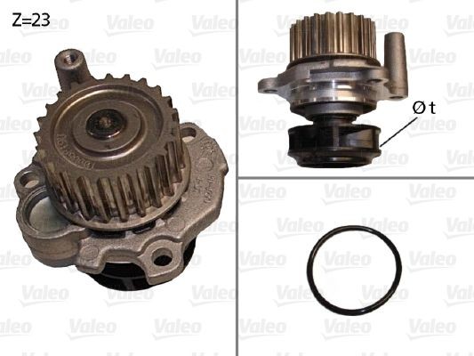 Valeo 506532 Wasserpumpe FüR Audi Seat Skoda Vw-image