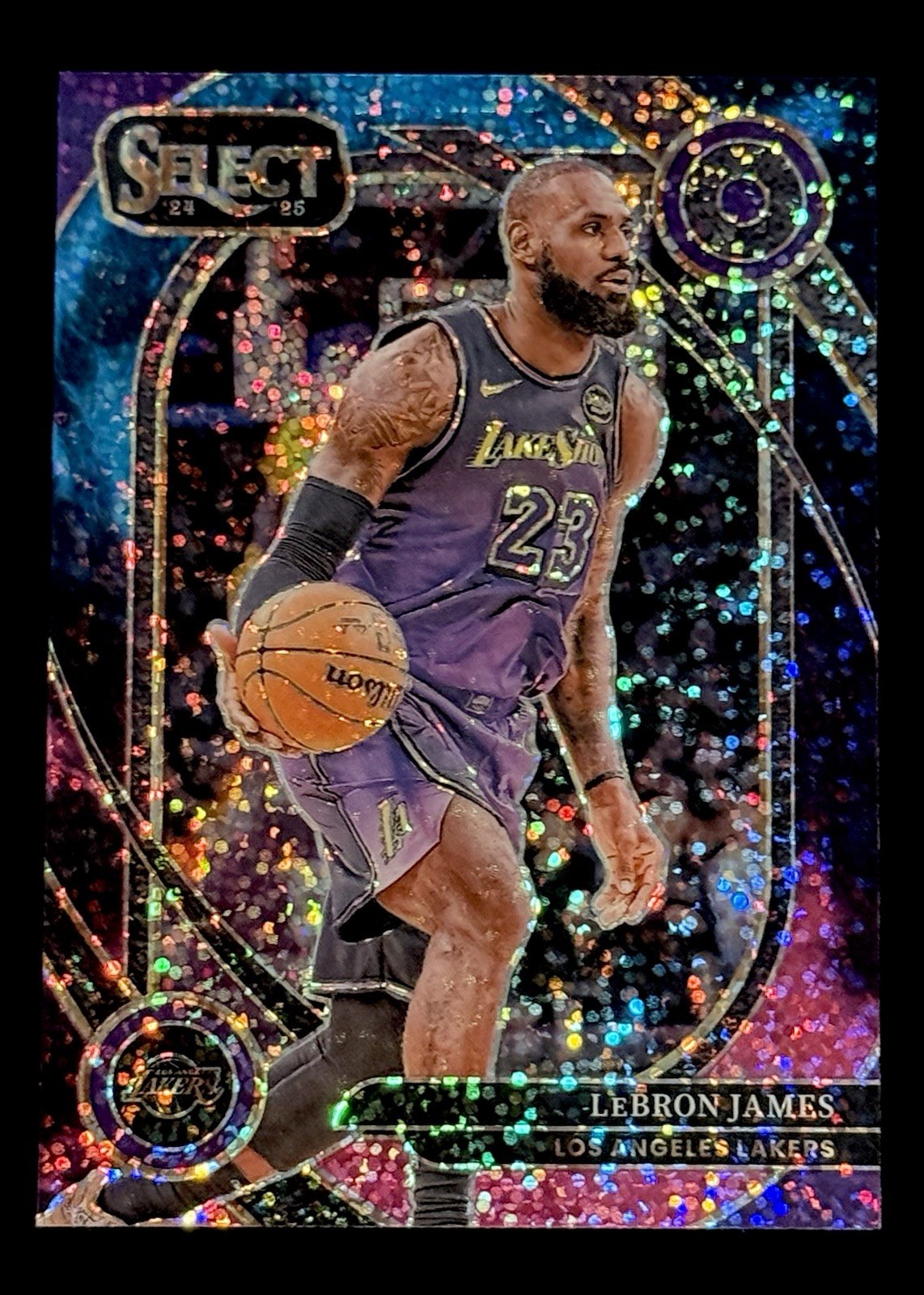LeBron James 2024-25 Panini Select #241 Courtside Cosmic Prizm SSP Lakers