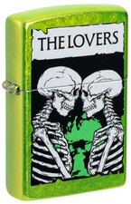 Zippo 47169,  Skeleton Lovers Design, Lurid Finish Lighter, NEW