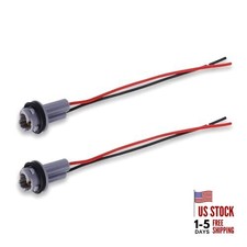 2PCS Car Turn Signal Lights Harness Pigtail Socket, 194 T10 T13 T15 Bulb
