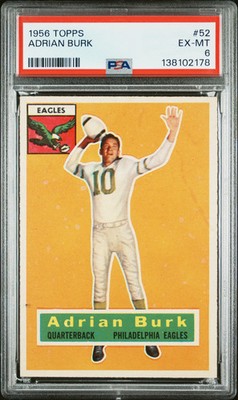 Adrian Burk - 1956 Topps PSA 6