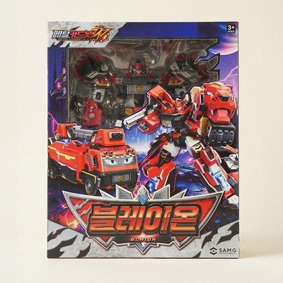 Metal Cardbot W Blaion Transforming Robot Fire Truck SAMG Korea Kids Toy Gift