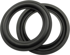 Rubber Ring 2PCS 5Inch Black Speaker Rubber Foam Edge Surround Rings Repair Kit