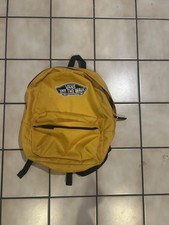 Vans Off The Wall Mochila de Skateboarding Amarilla y Negra Bolso para Libros Patinador 16”