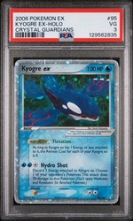 Kyogre ex 95/100 EX Crystal Guardians Holo