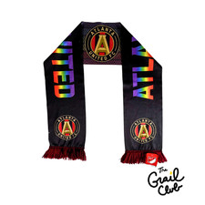 MLS Atlanta United Scarf LGBTQIA Pride Double-Sided Scarf - NWT - Free Shipping