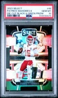 8479 Patrick Mahomes II 2023 Panini Select Black and Green Prizm Die Cut PSA 10