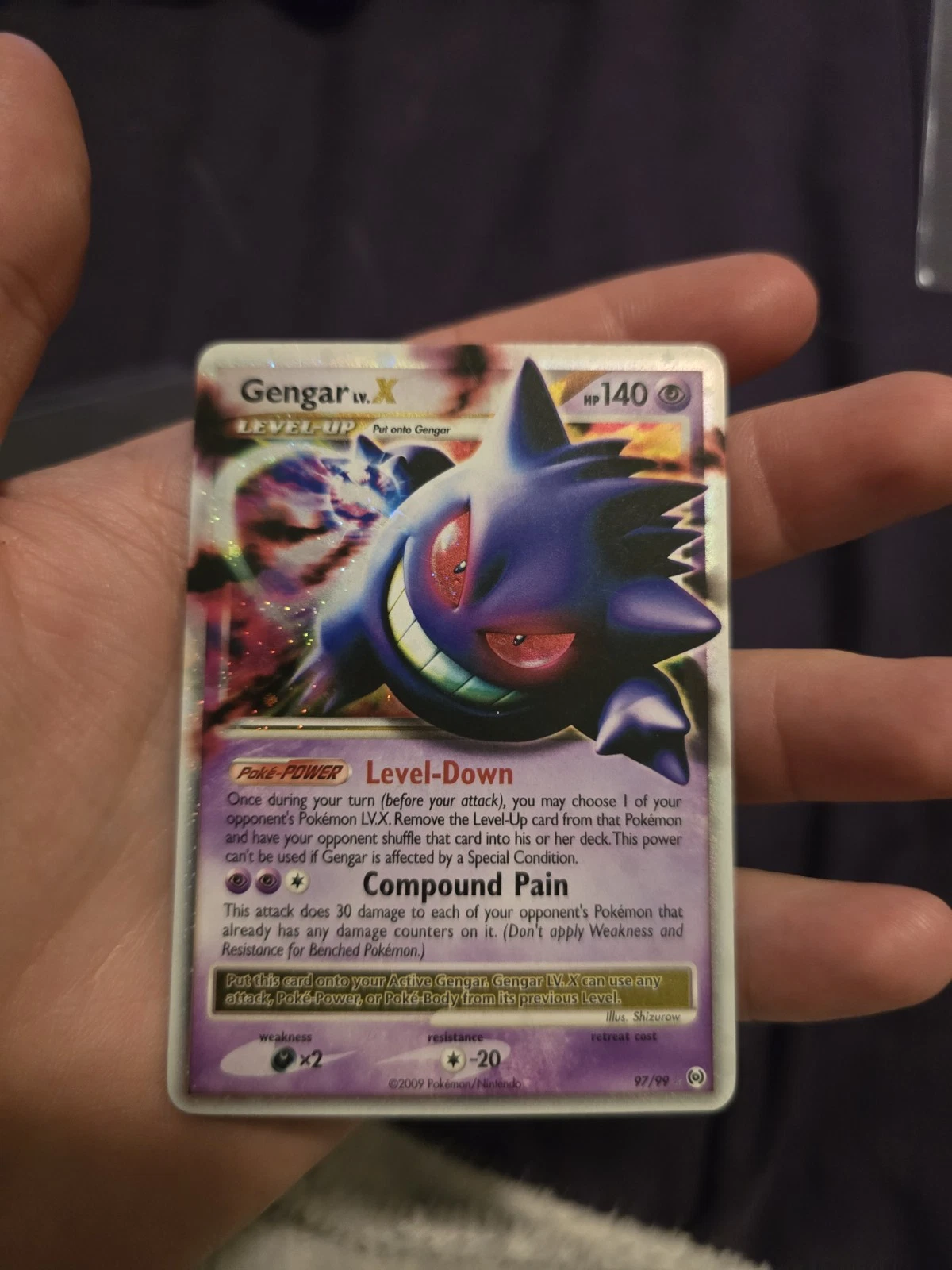 LP/MP Gengar LV.X 97/99 Arceus