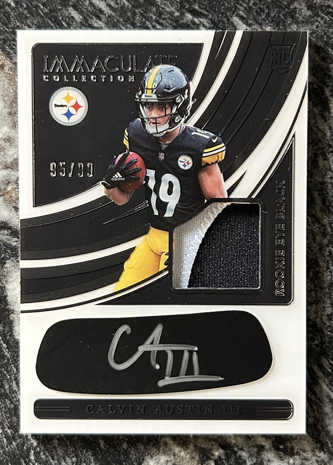 Panini 2022 Immaculate Calvin Austin III Steelers Rookie Eye Black Auto /99