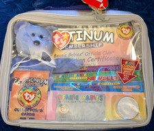 Ty Beanie Babies Platinum Membership Kit Bear, Collector's Cards, Coin