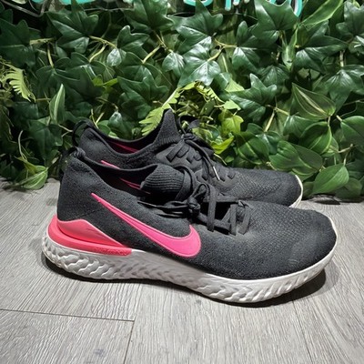 NIKE Epic React Flyknit 2 Black Pink Blast White Men's Size 13 BQ8928-013]