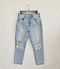 American Eagle Distressed High Rise Mom Jeans Size 4 Short
