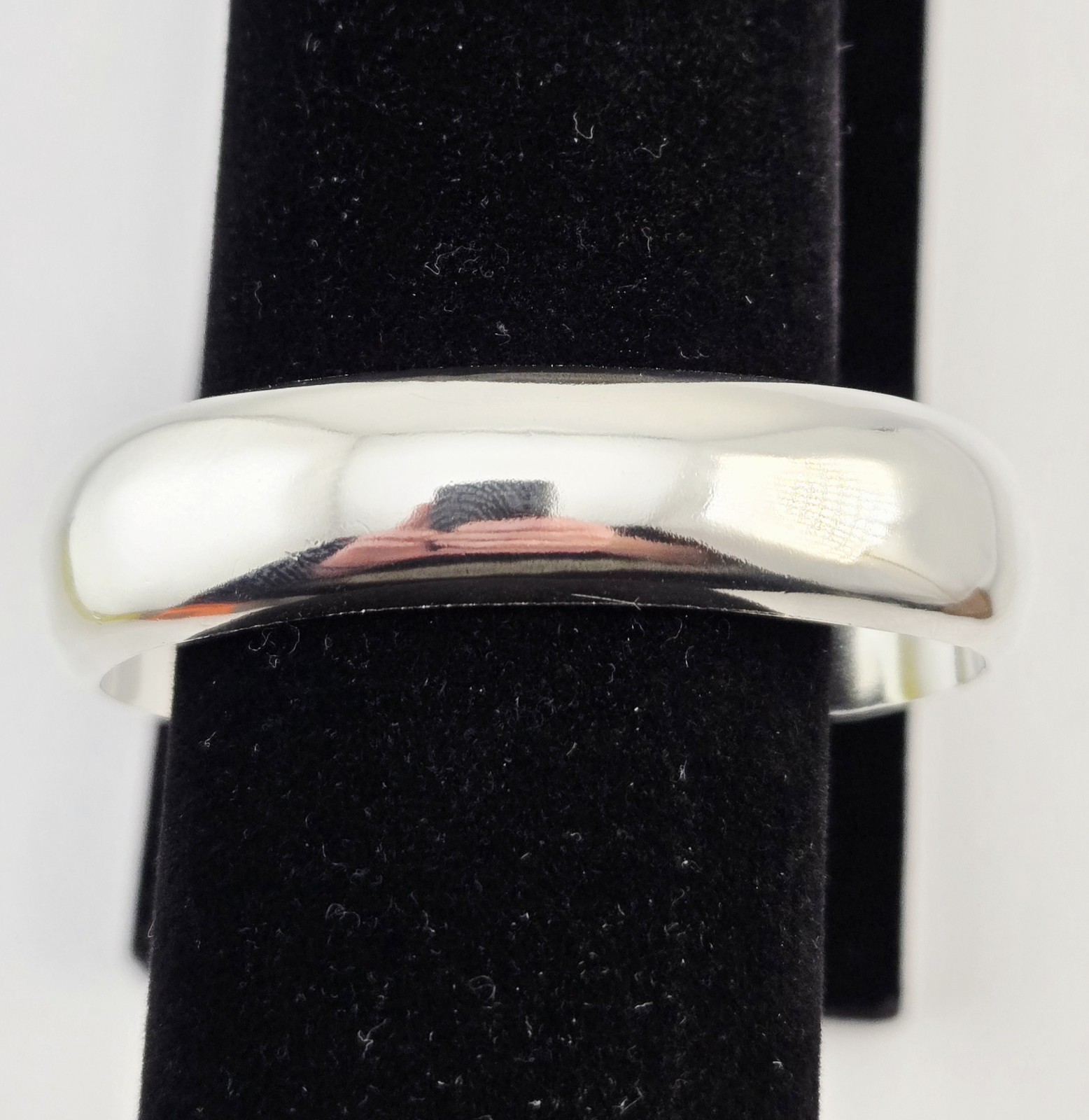 Vintage Solid Sterling Silver Rounded Cuff Bracel… - image 1