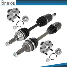 2 Front CV Axle Shaft & Wheel Hub Bearing For Ford Edge Lincoln MKX 07-10 AWD