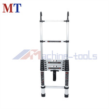 8.5 FT Telescoping Ladder Tall Ladder Folding Retractable Ladder W/ 2 Hooks