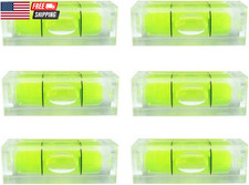 6Pcs Mini Bubble Level 10x10x29mm Square Spirit Levels Small Acrylic Leveling To
