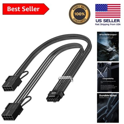 30cm 12v 2x6 GPU Cable Extender - Compatible with NVIDIA RTX 5000 Series