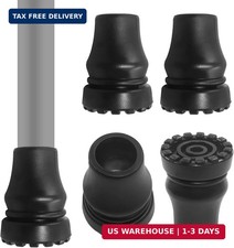 4Pcs Cane Tips 3/4 Inch Heavy Duty Rubber Cane Tips Anti Slip TPR Replacement