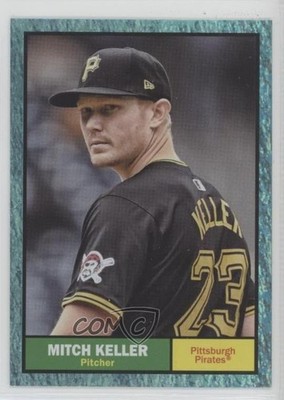 2024 Topps Archives 1961 Topps Aqua Sparkle Foilboard /75 Mitch Keller #52 sh7