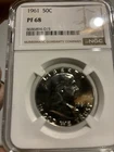 1961 50C (Proof) Franklin Half Dollar MS68