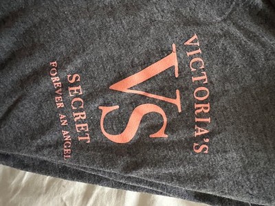 Victorias Secret Nachthemd Damen S wie M/L. grau langarm Print Pink