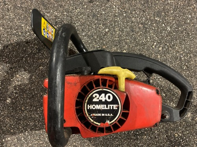 #ad #ad Vintage Homelite 240 Gas Chainsaw Chain Saw Parts Repair or Restoration $35.00