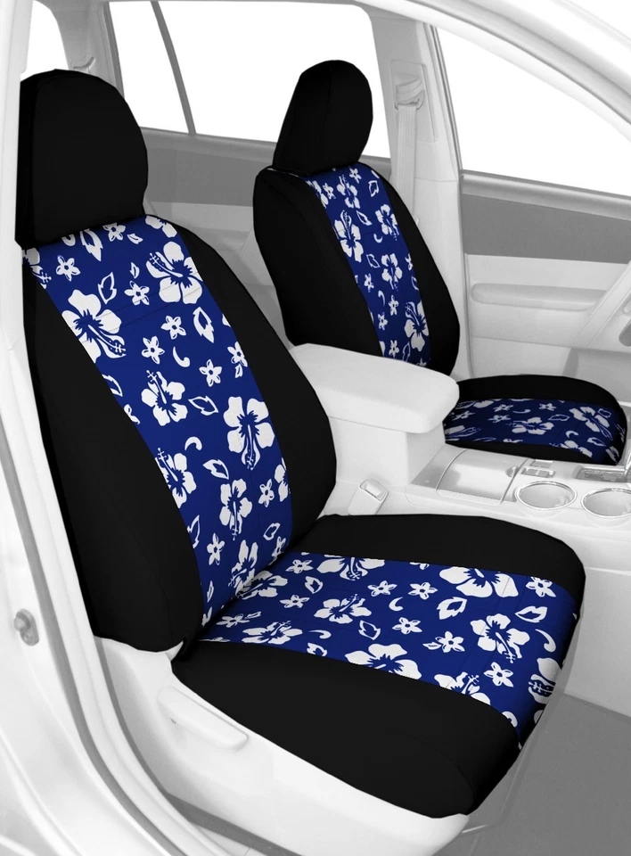 Fundas de asiento de coche CalTrend para Volkswagen EuroVan 2000-2003 azul Hawaii Foto 2 de 4
