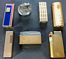 LIGHTER Person required! 7 gas lighters mixed shapes & sizes FOR PARTS OR REPAIR
