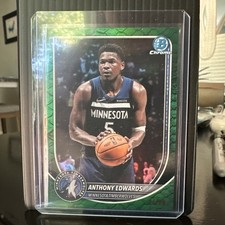 2025-2026 Bowman Basketball Anthony Edwards Green Reptilian /99