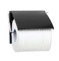 Msv Wc Rollenhalter Toilettenpapierhalter Schwarz Metall Klorollenhalter