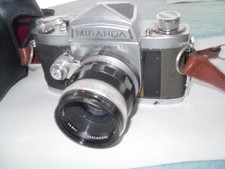 Miranda Automex II 35mm Film SLR Camera W 5cm 1.9 Lens Tested Working