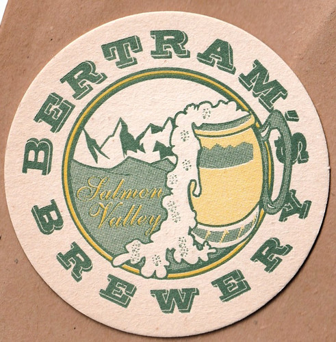 Bertram's Brewery & Restaurant Beer Coaster Salmon ID