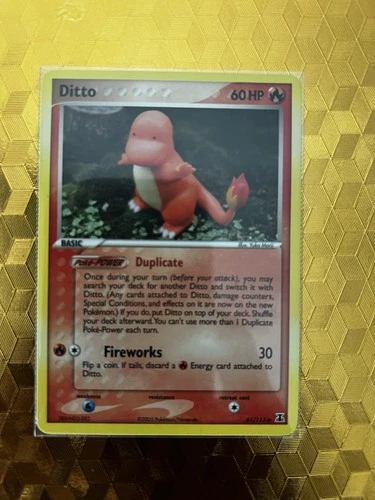 Pokemon Ditto Charmander 61/113  EX Delta Species 2005 MINT