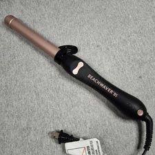 BEACHWAVER Co. B1 Rotating Curling Iron Midnight Rose Even Heat Distribution 1"