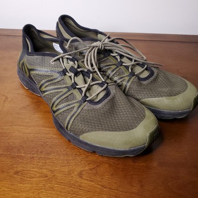 Solomon X-Mission Hiking Running Shoes Leek Green Men Sz 12