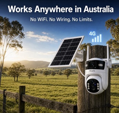2026 Solar 4G Security Camera Wireless CCTV/PTZ Outdoor One Year Free DATA 