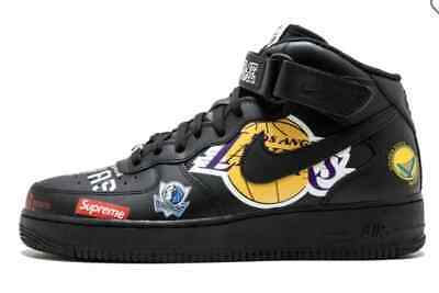 Supreme × NBA × Nike Air Force 1 Mid '07 Black AQ8017-001 Supreme × NBA × Nike Air Force 1 Mid '07 Black AQ8017-001