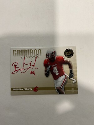 2009 Press Pass SE Gridiron Graphs Gold #GG-BG Brandon Gibson. (RED)   F