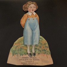 Tommy Tucker Paper Doll Estey Organ Brattleboro Vermont Advertising