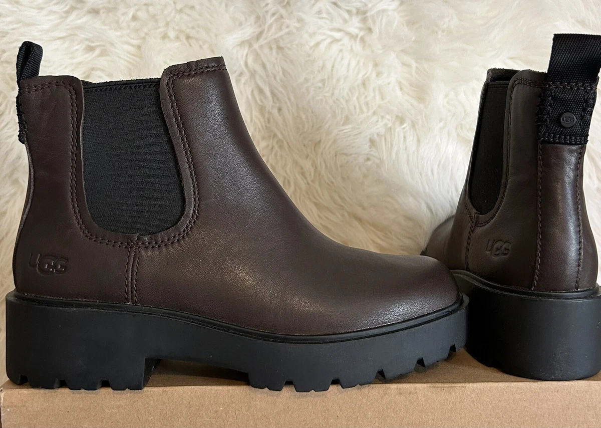WOMENS UGG MARKSTRUM WATERPROOF LEATHER SNOW MOTO BOOTS 1115891