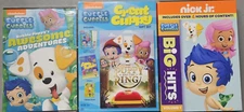 BUBBLE GUPPIES NICK JR 4 POSTER & STICKER DVD SET BRAND NEW!!!