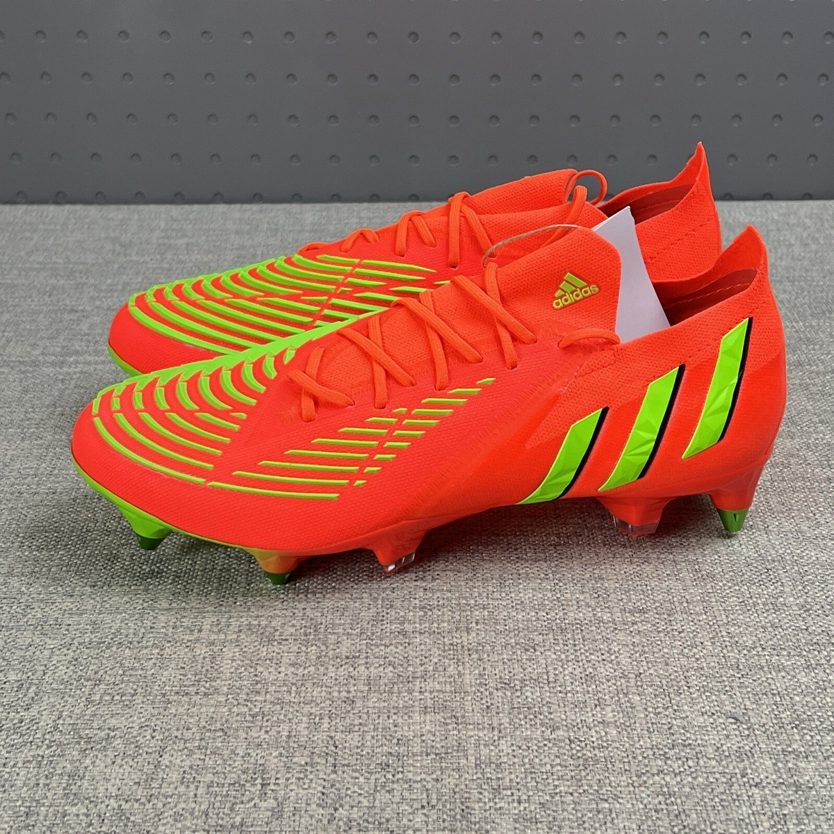 Adidas Predator Edge.1 SG Soccer Cleats Solar Red Orange New