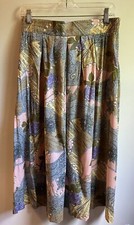 Vintage Panther Midi Skirt Size 12