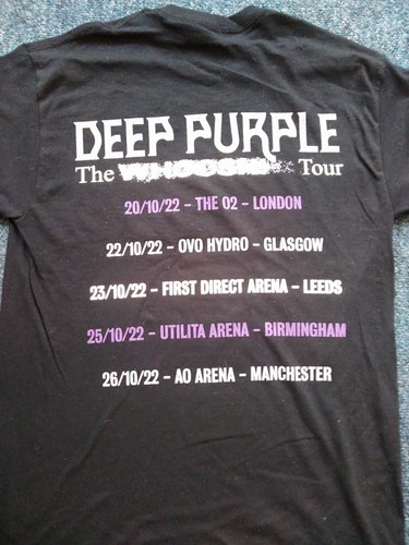 Deep purple 2022 UK tour shirt.Size medium (40 inch chest). - Picture 2 of 2